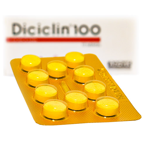 Diciclin 100 mg Doxiciclina Antibacteriano (Caja x 10 Tabletas) 3 Empaque Diciclin 100 mg Doxiciclina Antibacteriano (Caja x 10 Tabletas) de 10 tabletas