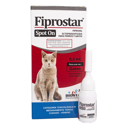 Fiprostar Gatos Pipeta Antipulgas y Garrapatas (0.5 ml) 1 Fiprostar Gatos Pipeta Antipulgas y Garrapatas (0.5 ml) para perros