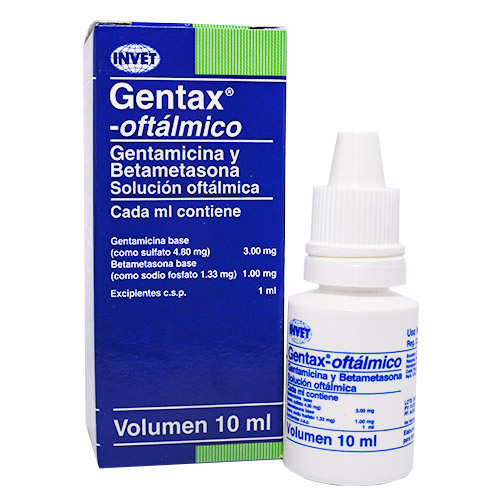 Gentax Colirio Antibiótico Oftálmico (10 ml) 1 Gentax Colirio Antibiótico Oftálmico (10 ml) para perros