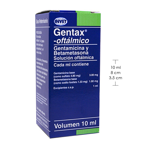 Gentax Colirio Antibiótico Oftálmico (10 ml) 2 Empaque Gentax Colirio Antibiótico Oftálmico (10 ml) de 10 mililitro