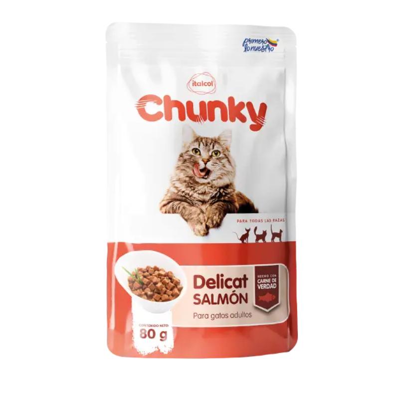 Chunky Delicat Trozos de Salmón en Salsa 1 Alimento Chunky Delicat Trozos de Salmón en Salsa para perros