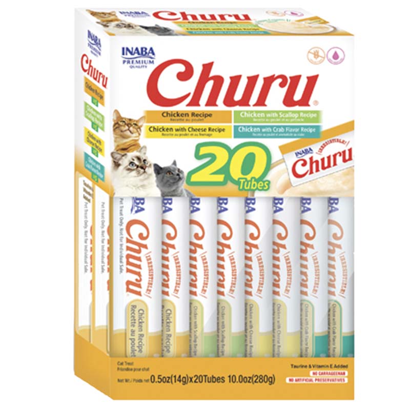 Inaba Churu Variedad de Pollo Caja x20 Tubos 1 Alimento Inaba Churu Variedad de Pollo Caja x20 Tubos para perros