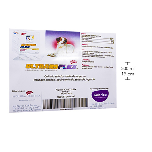 Holliday Ol-Trans Flex Condroprotector Articular (Blíster x 7 Comprimidos) 4 Empaque Holliday Ol-Trans Flex Condroprotector Articular (Blíster x 7 Comprimidos) de 7 medicamentos