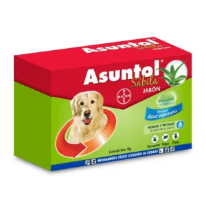 Asuntol Jabón Antipulgas de Sábila para Perros (90 g) para perros