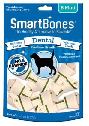 SmartBones Dental Bone Mini 8 uds 1 Alimento SmartBones Dental Bone Mini 8 uds para perros
