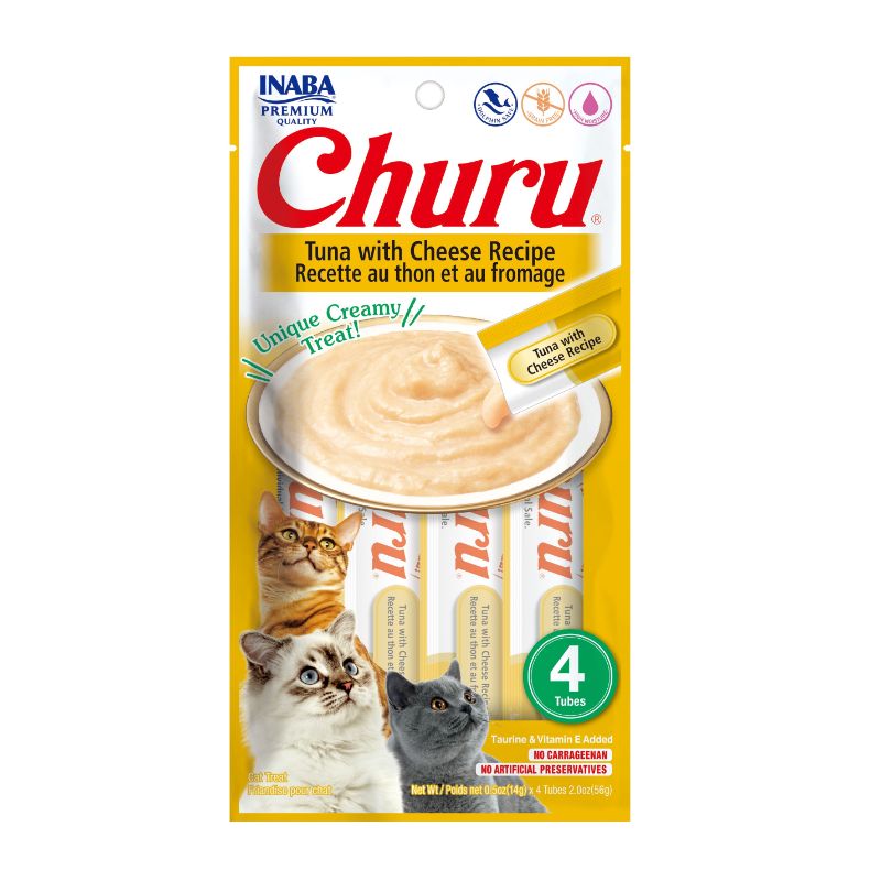 Inaba Churu Gato Atún con Queso (4 Tubos) 1 Alimento Inaba Churu Gato Atún con Queso (4 Tubos) para perros