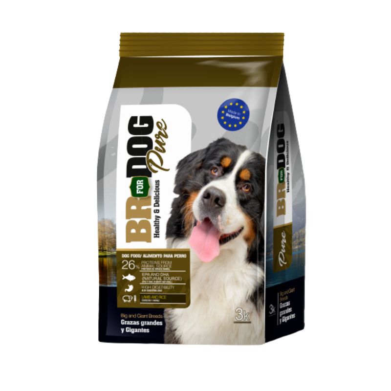 BR For Dog Pure Adulto Raza Grande 1 Alimento BR For Dog Pure Adulto Raza Grande para perros