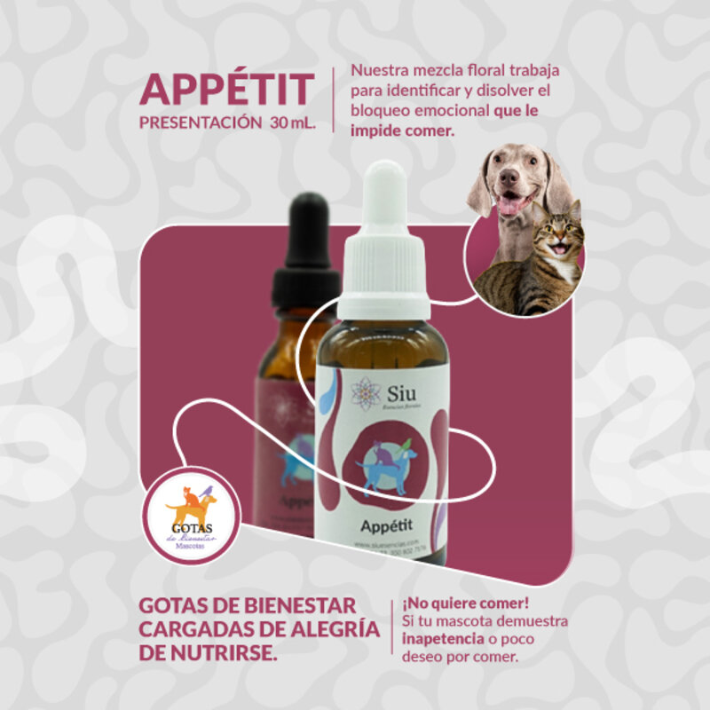 Siu Esencia Floral Appétit Estimulante del Apetito (Gotero 20 ml) 2 Empaque Siu Esencia Floral Appétit Estimulante del Apetito (Gotero 20 ml) de gotero 20 mililitro