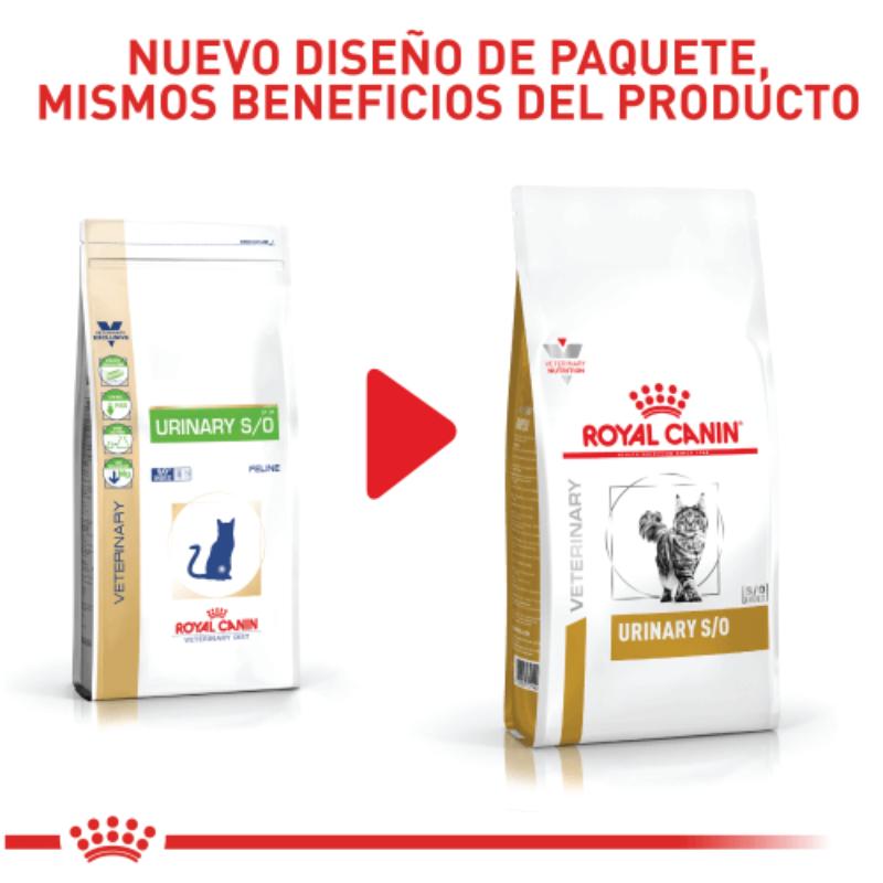 Royal Canin VHN Urinary S/O Feline 3 Empaque Royal Canin VHN Urinary S/O Feline de 1.5 kg
