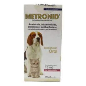 Metronid 250 mg Metronidazol Suspensión Oral (50 ml) para perros