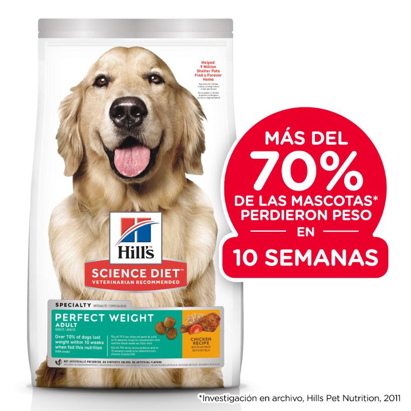Hill's Science Diet Adult Perfect Weight 4 lb 2 Empaque Hill's Science Diet Adult Perfect Weight 4 lb de 4 lb