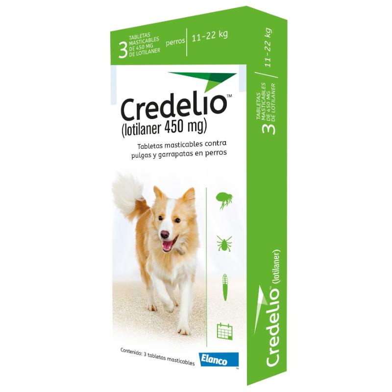 Credelio Antipulgas para Perros de 11 a 22 kg 1 Credelio Antipulgas para Perros de 11 a 22 kg para perros
