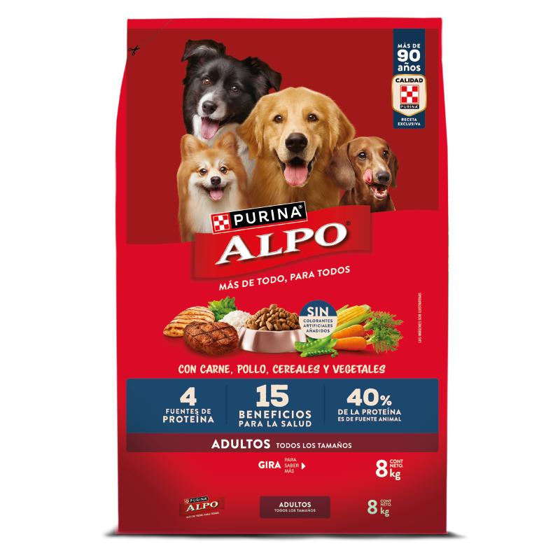 Alpo Adultos Carne, Pollo, Cereales y Vegetales 8 kg 1 Alimento Alpo Adultos Carne, Pollo, Cereales y Vegetales 8 kg para perros