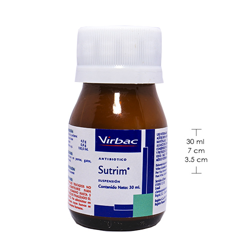Sutrim Sulfametoxazol + Trimetoprima Suspensión Oral (30 ml) 3 Empaque Sutrim Sulfametoxazol + Trimetoprima Suspensión Oral (30 ml) de 30 mililitro