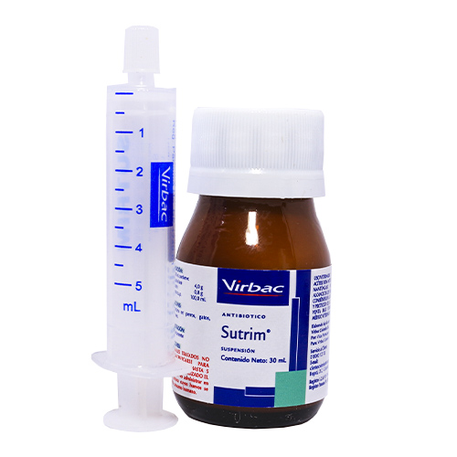 Sutrim Sulfametoxazol + Trimetoprima Suspensión Oral (30 ml) 4 Empaque Sutrim Sulfametoxazol + Trimetoprima Suspensión Oral (30 ml) de 30 mililitro