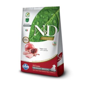 Alimento N&D Prime Puppy Medium Pollo y Granada para perros