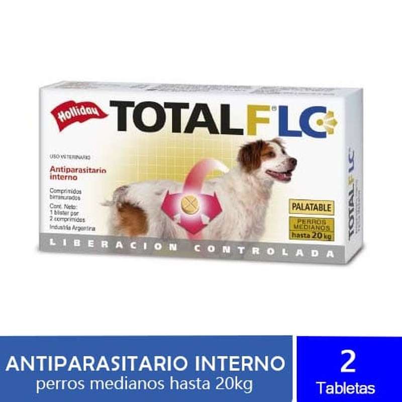 Total Full LC Antiparasitario para Perros de 10 a 20 kg (2 Tabletas) 2 Empaque Total Full LC Antiparasitario para Perros de 10 a 20 kg (2 Tabletas) de 2 tabletas