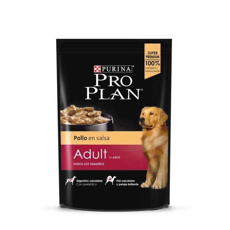 Pro Plan Wet Dog Adult Chicken Pouch 100 g 1 Alimento Pro Plan Wet Dog Adult Chicken Pouch 100 g para perros