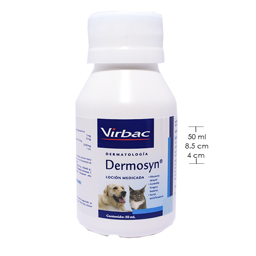 Dermosyn Loción Dérmica Virbac 3 Empaque Dermosyn Loción Dérmica Virbac de 50 ml mililitro