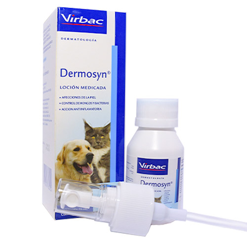 Dermosyn Loción Dérmica Virbac 4 Empaque Dermosyn Loción Dérmica Virbac de 50 ml mililitro