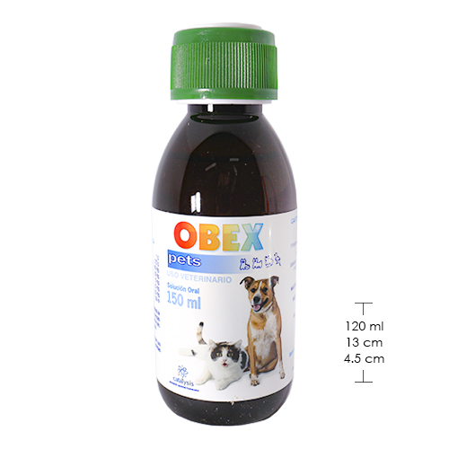 Obex Pets Suplemento para Control de Peso y Metabolismo (Frasco 150 ml) 4 Empaque Obex Pets Suplemento para Control de Peso y Metabolismo (Frasco 150 ml) de 150 mililitro