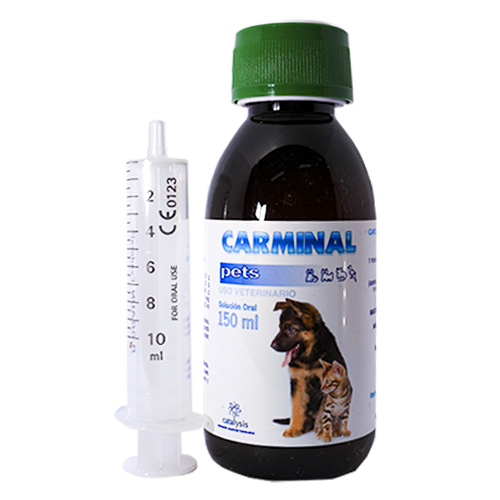 Carminal Pets Antiespasmódico y Protector Intestinal Natural (Frasco 150 ml) 3 Empaque Carminal Pets Antiespasmódico y Protector Intestinal Natural (Frasco 150 ml) de 150 mililitro