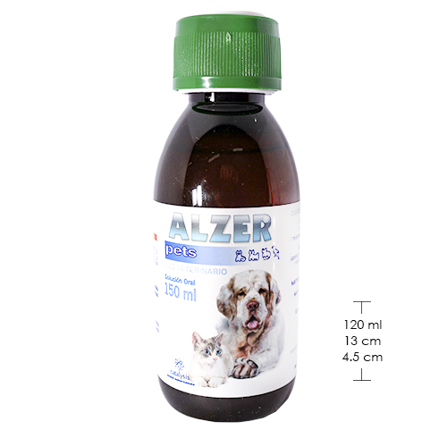 Alzer Pets Soporte Neuroprotector y Cognitivo (Frasco 150 ml) 4 Empaque Alzer Pets Soporte Neuroprotector y Cognitivo (Frasco 150 ml) de 150 mililitro