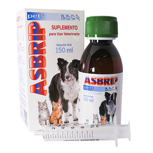 Asbrip Pets Antiviral y Antitusígeno Natural (Frasco 150 ml) 3 Empaque Asbrip Pets Antiviral y Antitusígeno Natural (Frasco 150 ml) de 150 mililitro