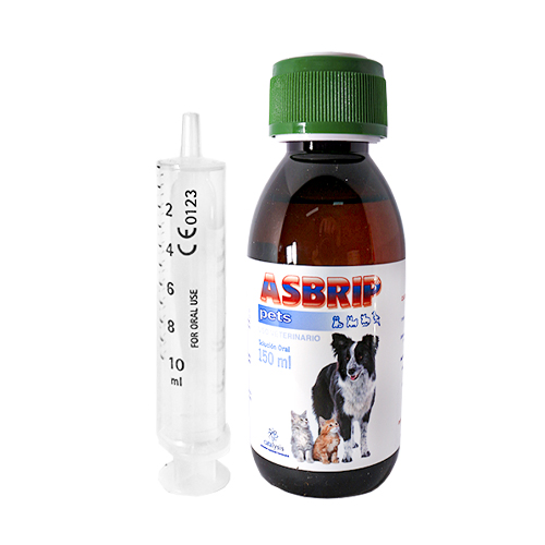 Asbrip Pets Antiviral y Antitusígeno Natural (Frasco 150 ml) 4 Empaque Asbrip Pets Antiviral y Antitusígeno Natural (Frasco 150 ml) de 150 mililitro