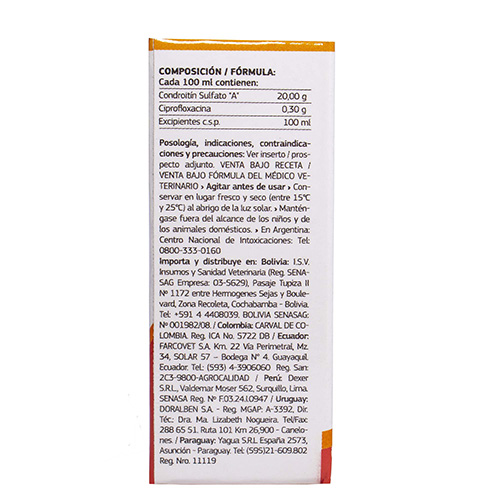 Ciprovet Colirio Antibiótico Oftálmico (5 ml) 3 Empaque Ciprovet Colirio Antibiótico Oftálmico (5 ml) de 5 mililitro