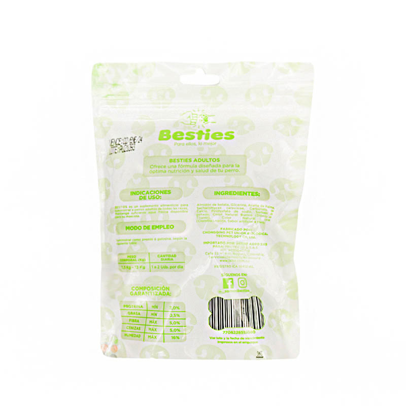 Besties Huesos Masticables Mini Menta 9 uds 3 Empaque Besties Huesos Masticables Mini Menta 9 uds de 9 uds