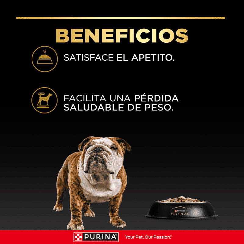 Purina Pro Plan Reduced Calorie Medianas y Grandes 4 Empaque Purina Pro Plan Reduced Calorie Medianas y Grandes de 3 kg