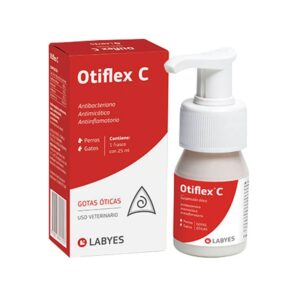 Otiflex C Gotas Óticas con Ciprofloxacina (25 ml) para perros