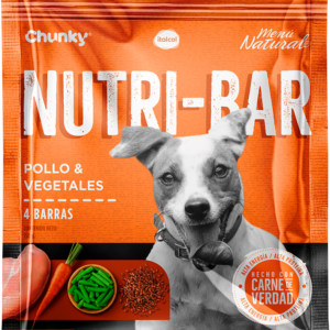 Alimento Chunky Nutri-Bar Pollo y Vegetales 150 g para perros