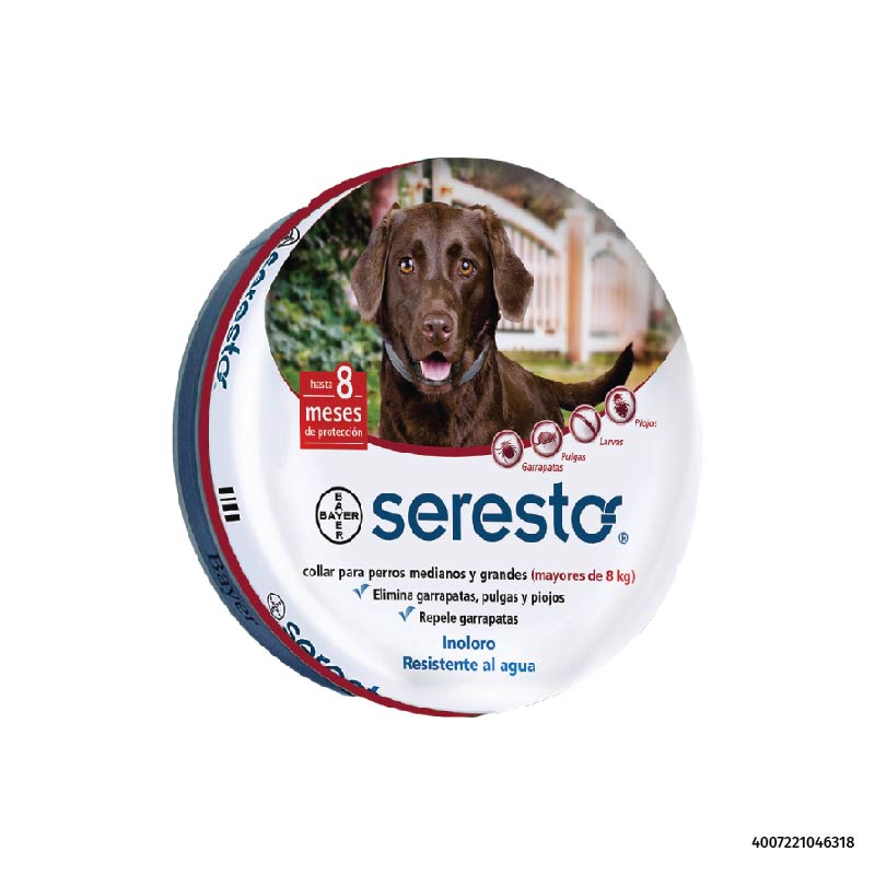 Seresto Collar Antipulgas y Garrapatas para Perros Mayores de 8 kg (70 cm) 1 Seresto Collar Antipulgas y Garrapatas para Perros Mayores de 8 kg (70 cm) para perros