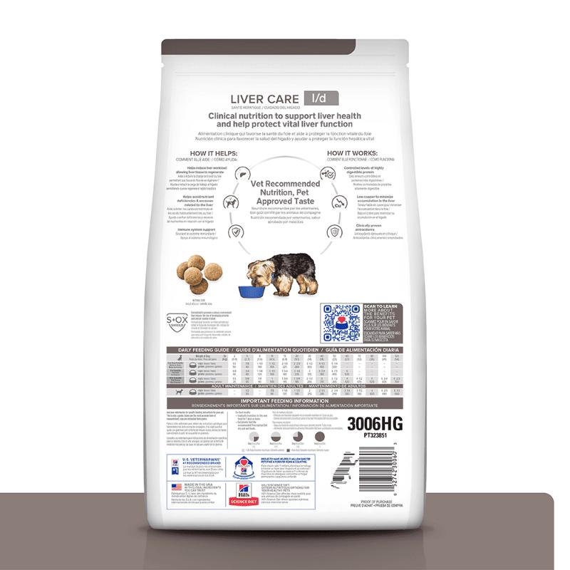 Hill's Prescription Diet l/d Liver Care 2 Empaque Hill's Prescription Diet l/d Liver Care de 17 lb
