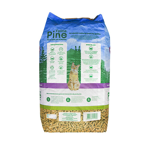 Feline Pine Arena Ecológica de Pino para Gato 2 Empaque Feline Pine Arena Ecológica de Pino para Gato de 5 kg