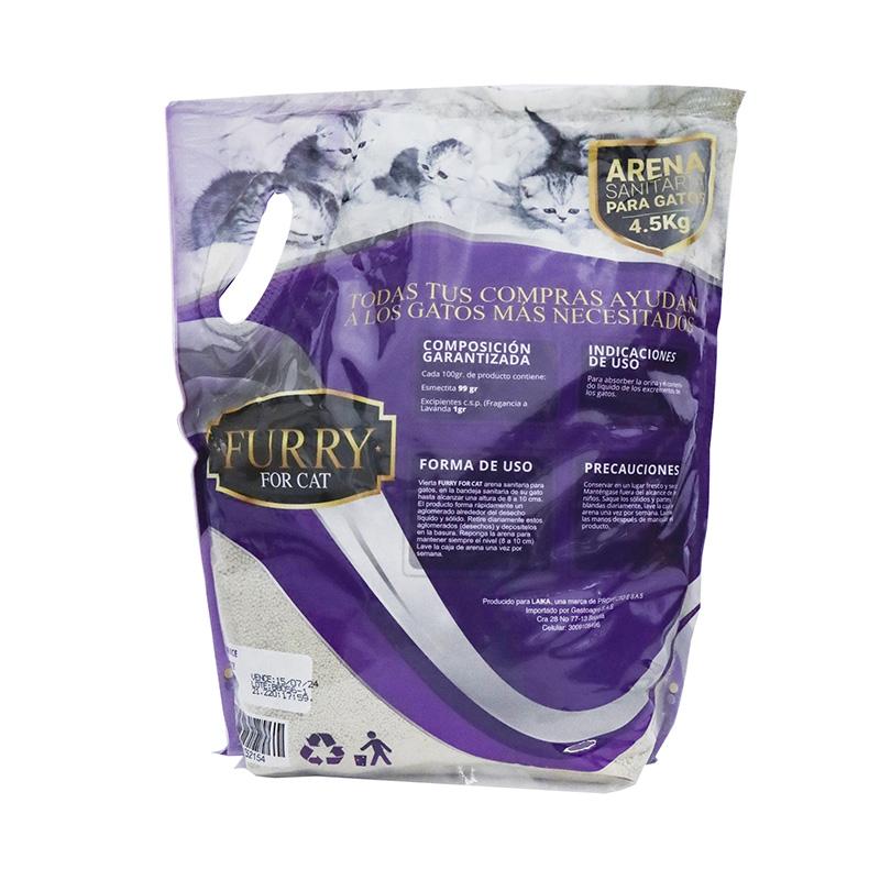 Furry Arena Aglomerante Clásica para Gato 3 Empaque Furry Arena Aglomerante Clásica para Gato de 4.5 kg