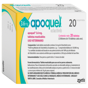 Apoquel Tratamiento Dermatológico - Presentación 3.6 Mg 20 MEDICAMENTOS