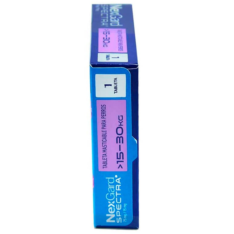 NexGard Spectra Antipulgas para Perros de 15.1 a 30 kg 3 Empaque NexGard Spectra Antipulgas para Perros de 15.1 a 30 kg de 15.1 - 30 kg