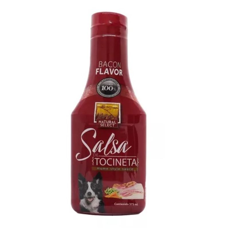 Natural Select Salsa Sabor a Tocineta 375 ml 1 Alimento Natural Select Salsa Sabor a Tocineta 375 ml para perros