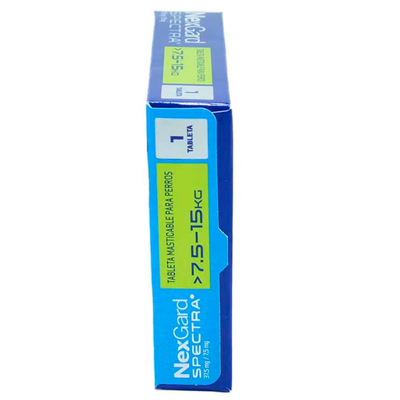 NexGard Spectra Antipulgas para Perros de 7.6 a 15 kg 3 Empaque NexGard Spectra Antipulgas para Perros de 7.6 a 15 kg de 7.6 - 15 kg