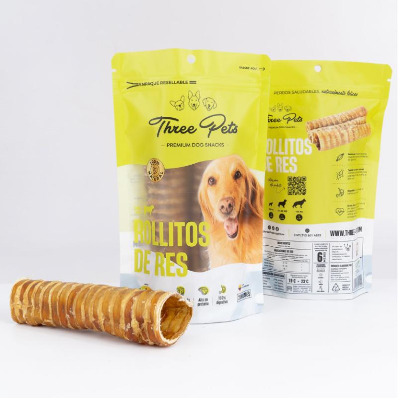 Three Pets Rollitos de Res 60 g 3 Empaque Three Pets Rollitos de Res 60 g de 60 g