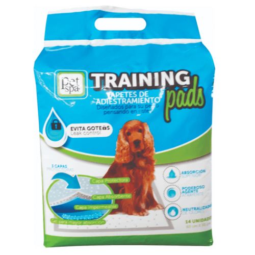 Pet Spa Tapetes Absorbentes Tradicionales Atrapagotas 2 Empaque Pet Spa Tapetes Absorbentes Tradicionales Atrapagotas de 14 und