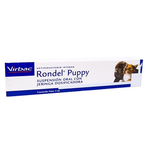Rondel Puppy Desparasitante Interno para Cachorros (Suspensión 5 ml) 2 Empaque Rondel Puppy Desparasitante Interno para Cachorros (Suspensión 5 ml) de 5 ml mililitro