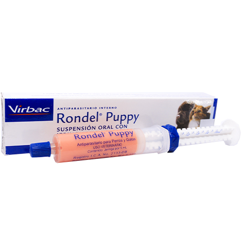 Rondel Puppy Desparasitante Interno para Cachorros (Suspensión 5 ml) 3 Empaque Rondel Puppy Desparasitante Interno para Cachorros (Suspensión 5 ml) de 5 ml mililitro