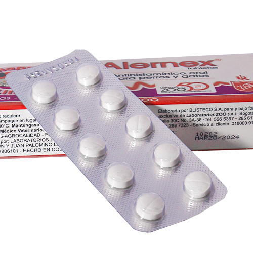 Alernex 10 mg Antihistamínico y Antipruiginoso (Caja x 10 Tabletas) 2 Empaque Alernex 10 mg Antihistamínico y Antipruiginoso (Caja x 10 Tabletas) de 10 medicamentos