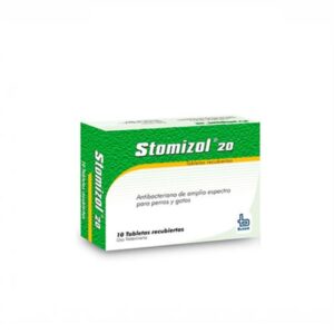 Stomizol 20 mg Espiramicina + Metronidazol (Caja x 10 Tabletas) para perros