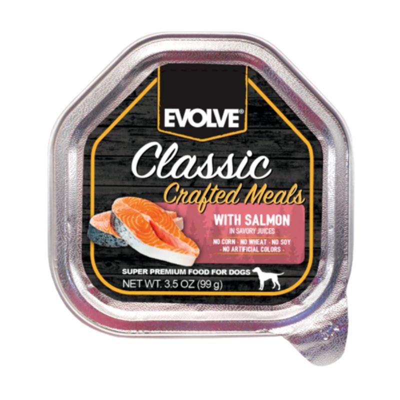 Evolve Crafted Meals Salmón Bandeja 99 g 1 Alimento Evolve Crafted Meals Salmón Bandeja 99 g para perros