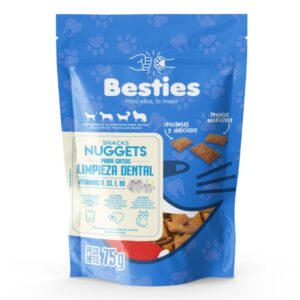Alimento Besties Nuggets Crujientes Limpieza Dental para Gato para perros